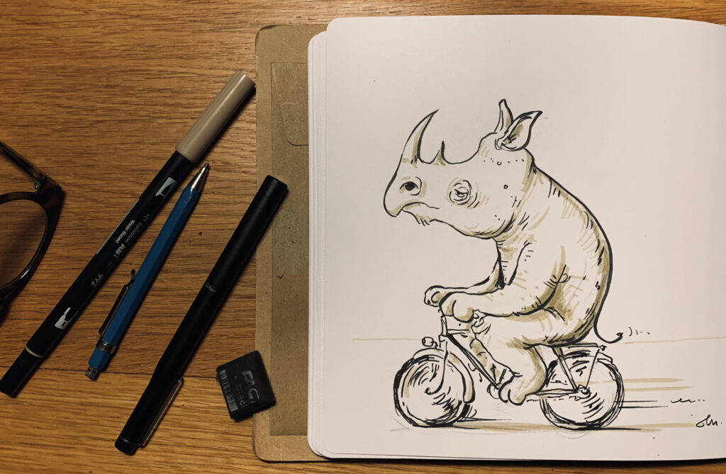 Inktober '24 · #21 · RHINOCEROS