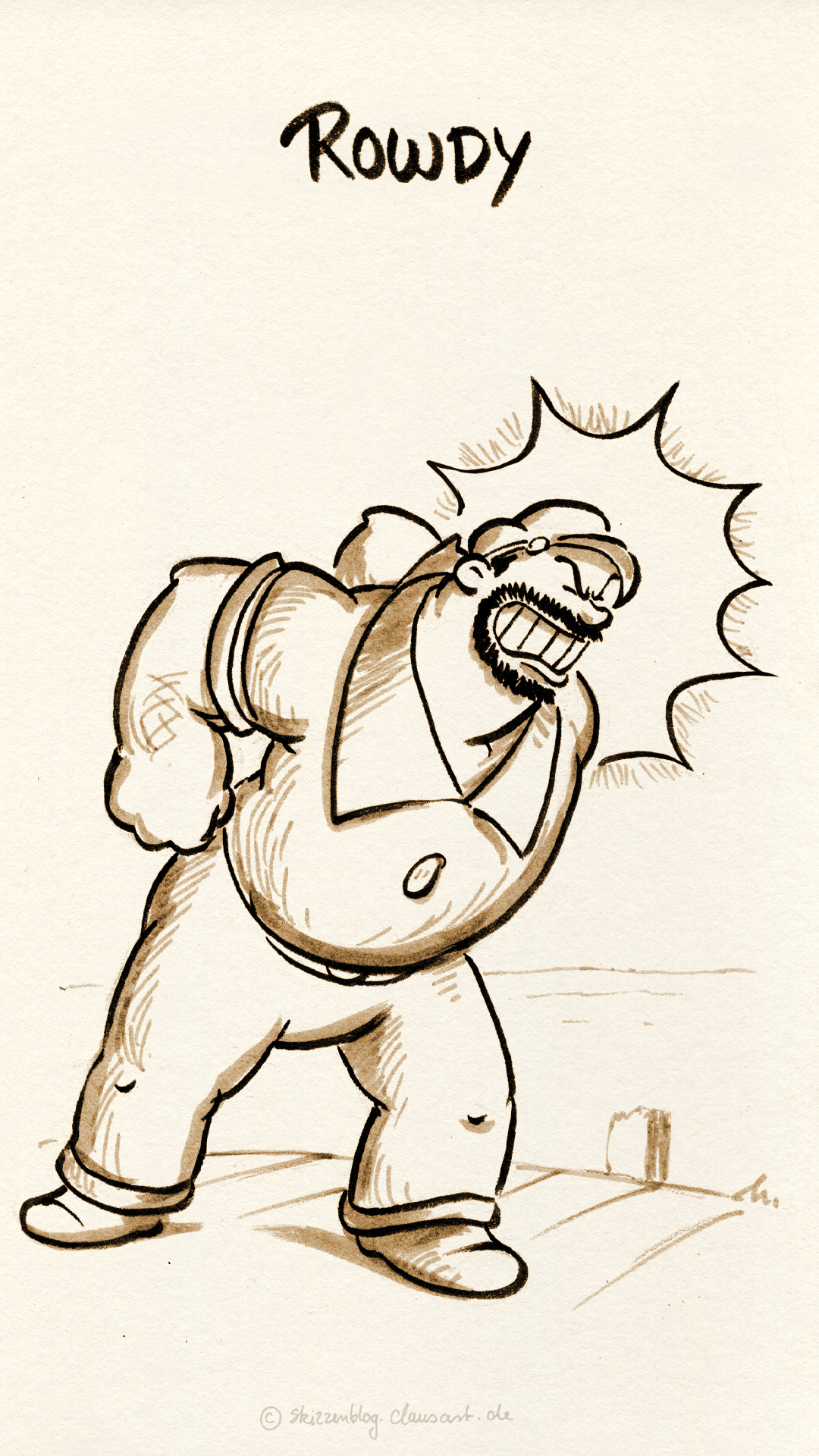 inktober'25 - 24 Rowdy